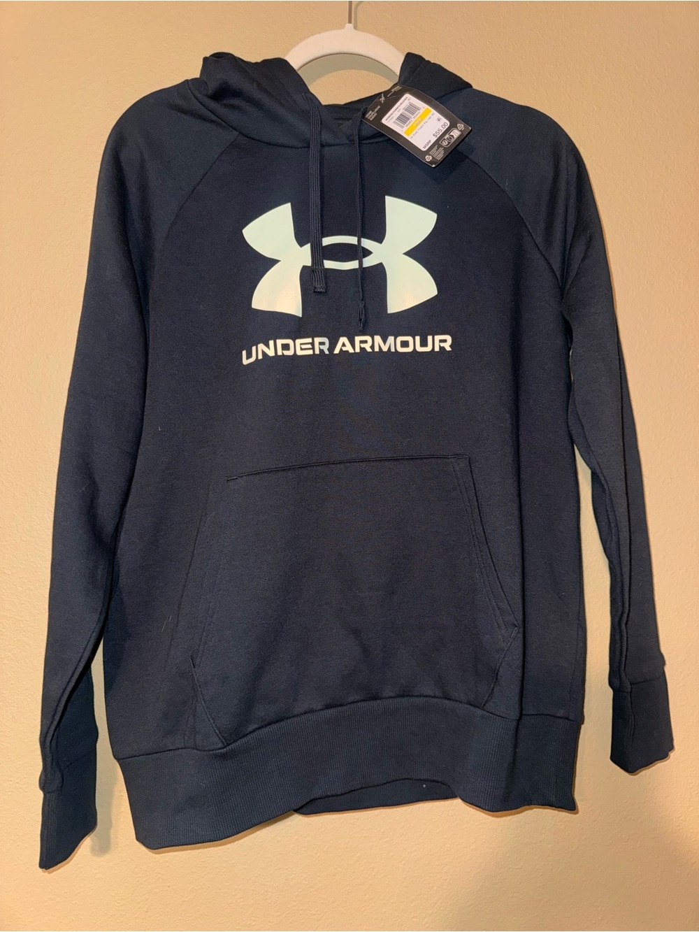Under Armour Women’s Armour Fleece Big Logo Hoodie Black NWT Medium